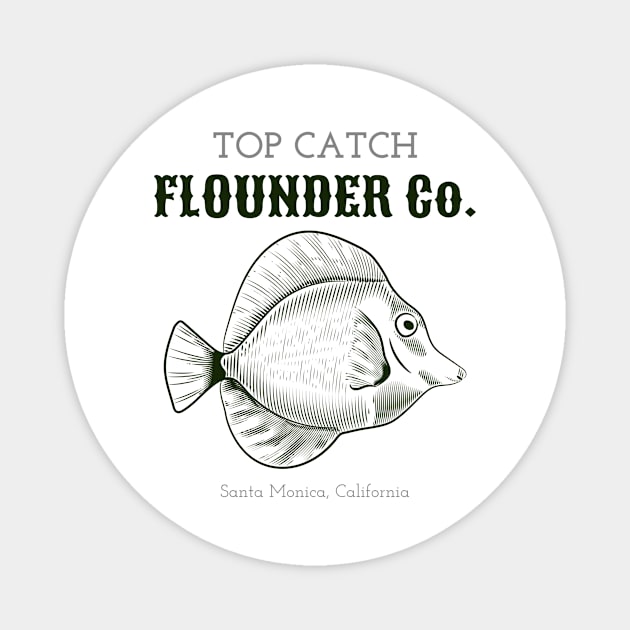 Top catch Magnet by Gnawtees